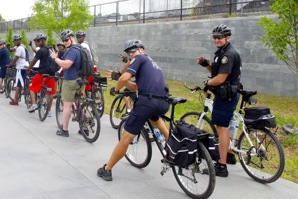 Off Duty Atlanta Police Officers on Bike patrol